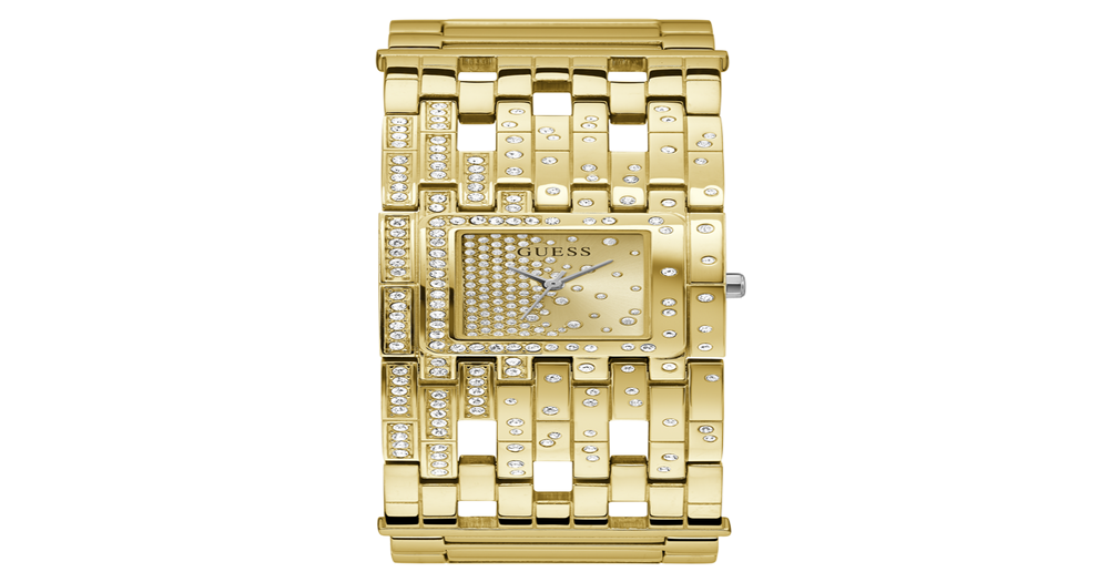 Guess Waterfall Ladies Watch in Gold | Prouds