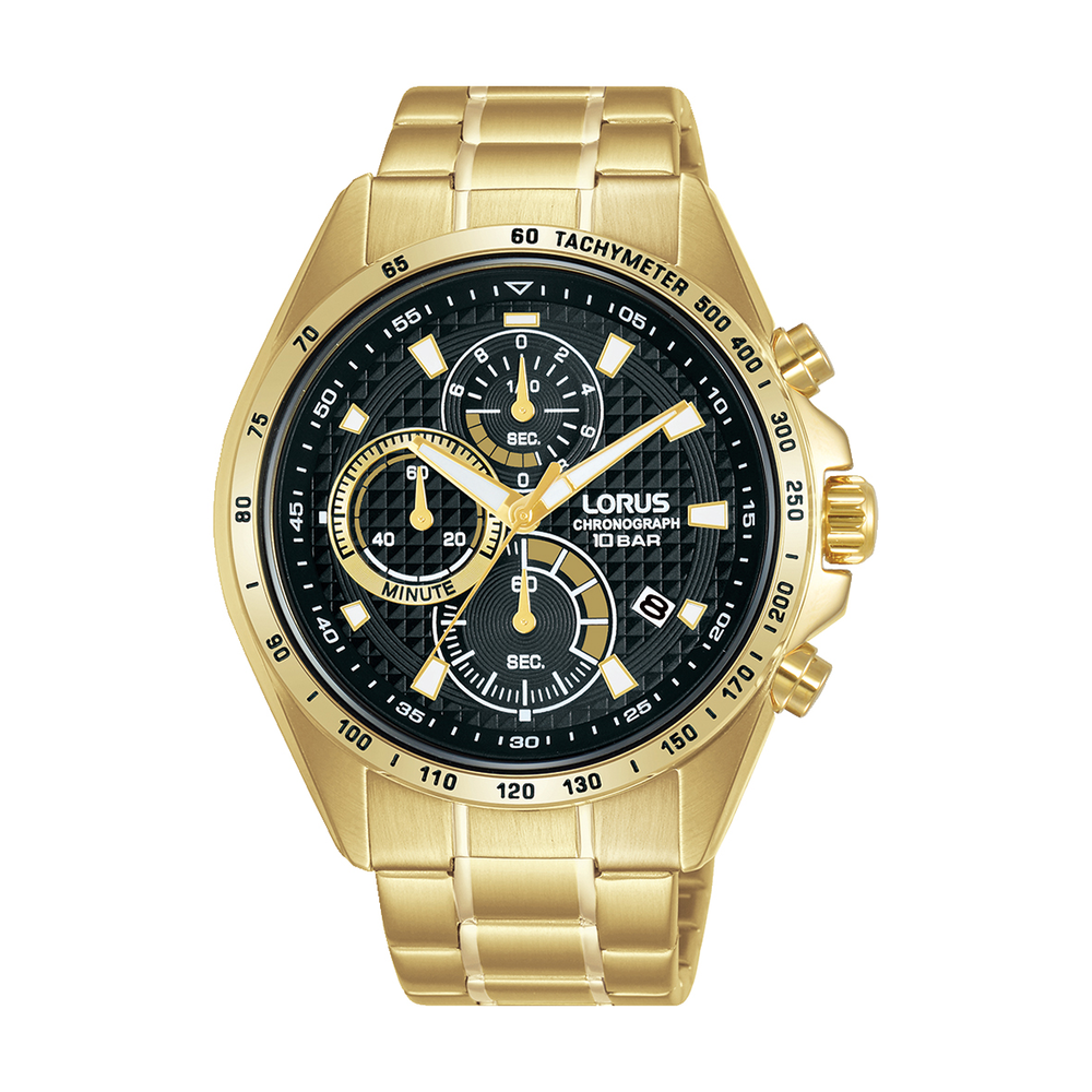 Lorus Men s Chronograph Watch in Gold Prouds