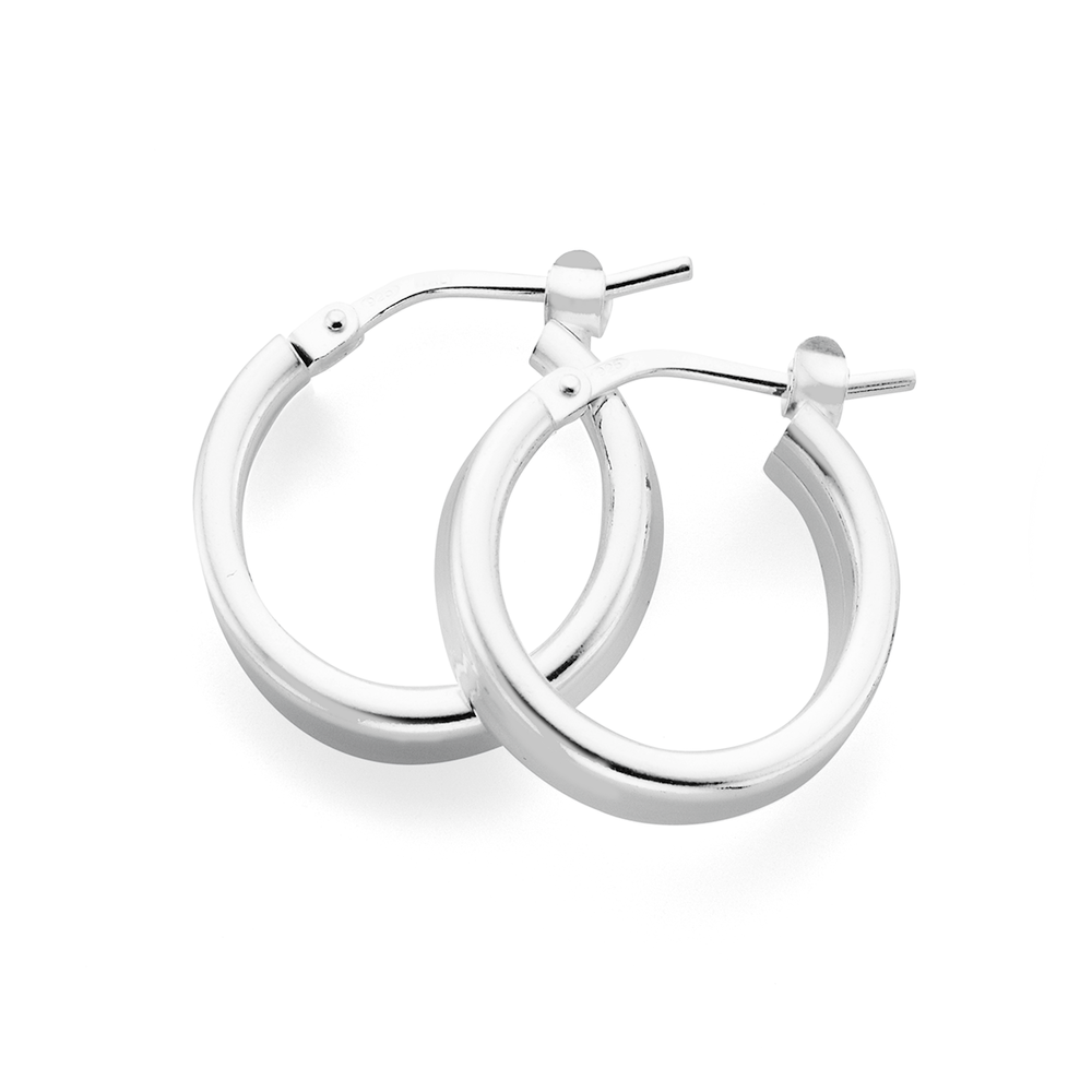 Prouds shop silver hoops