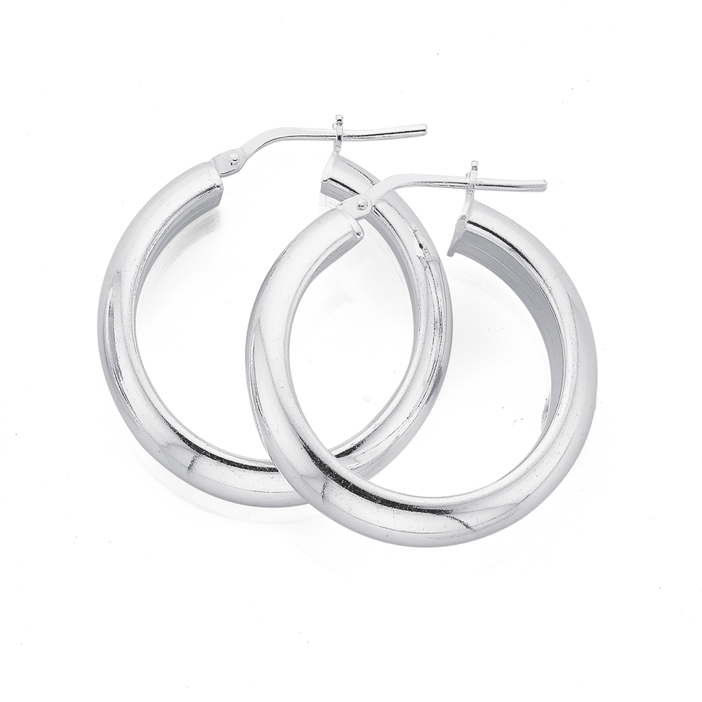 6mm hoop deals earrings silver