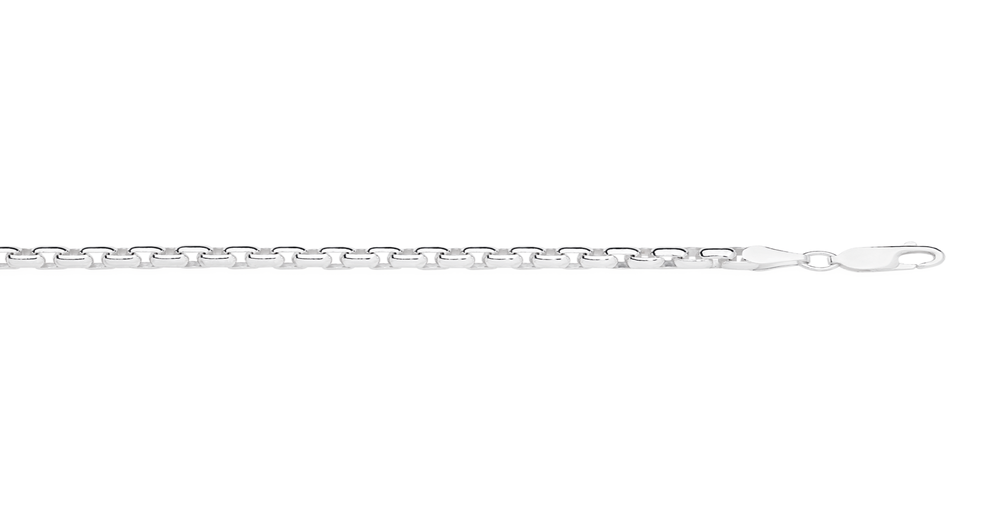 Silver 21cm Solid Rounded Box Bracelet | Prouds