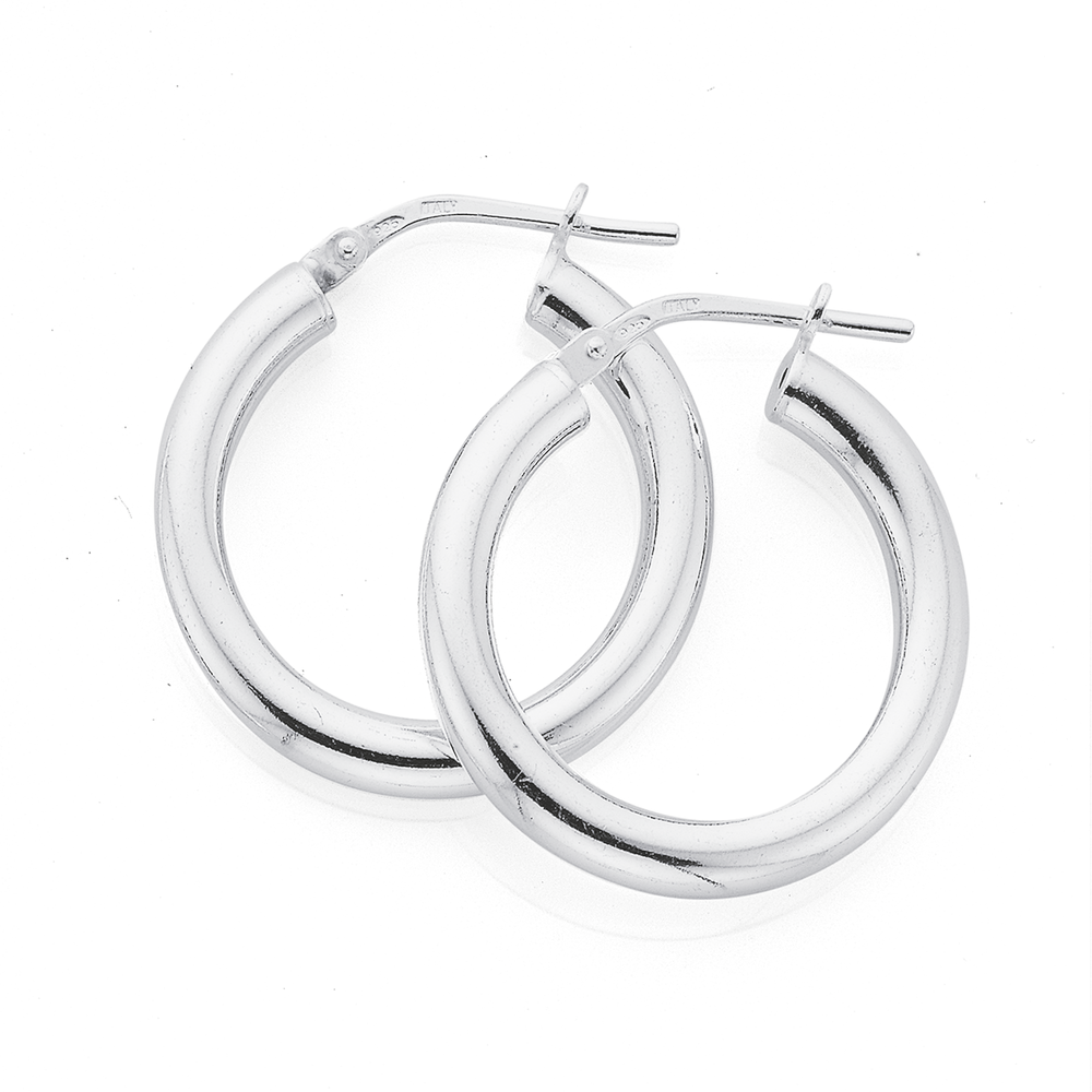 prouds silver hoops