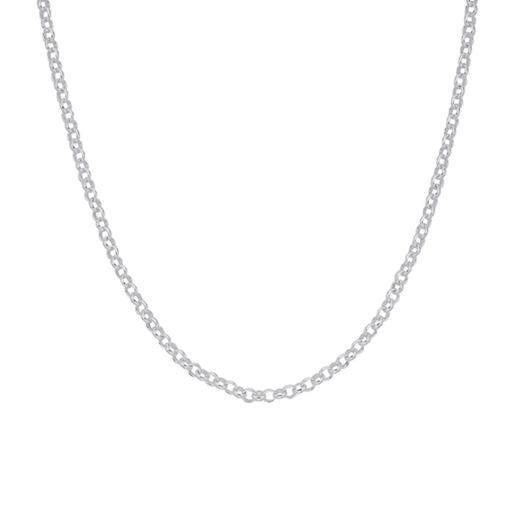 Silver ball store chain necklace