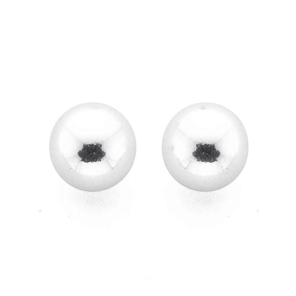 Buy Sterling Silver Ball Stud Earrings, Women's Children's 925 Studs,  Sleepers, 10mm 8mm 6mm 5mm 4mm Online in India - Etsy