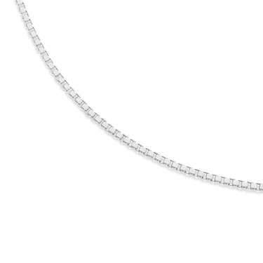 Silver Rope And Ball Necklet