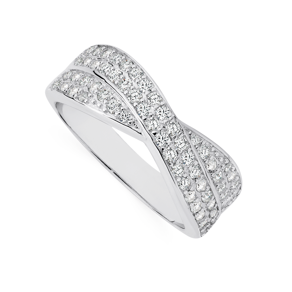 Silver wide deals band ring womens