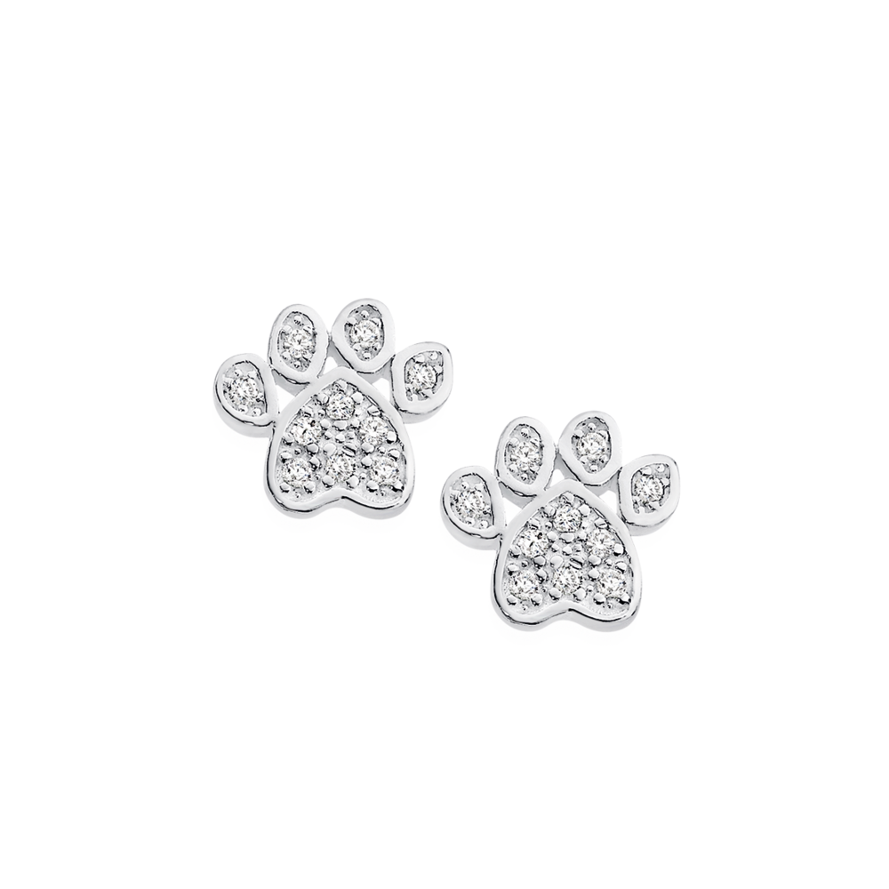 Paw Print Surgical Steel Earring Stud, Kids Earrings, Cat Paw Earrings, Dog  Paw Earrings Earrings, Gift for Girl, Gift for Her - Etsy