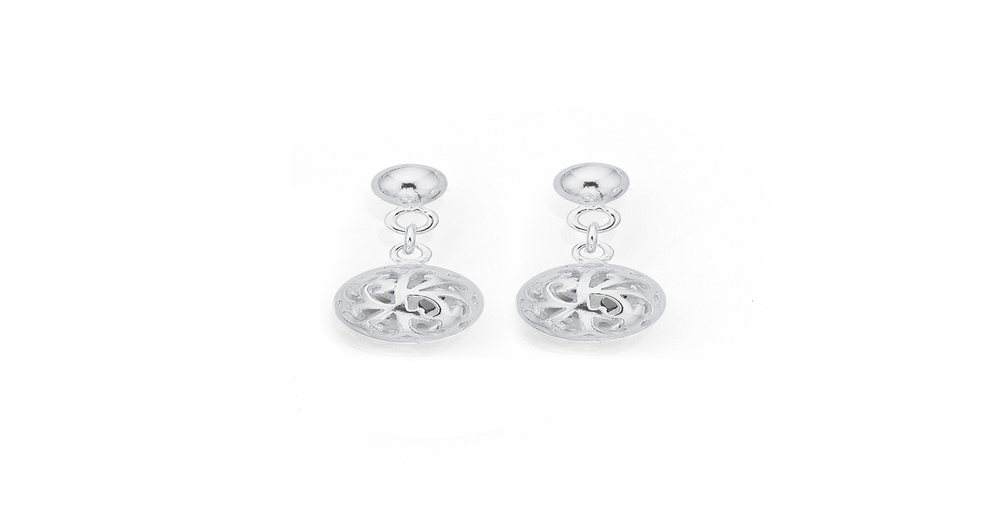 Silver Filigree Ball Drop Earrings | Prouds