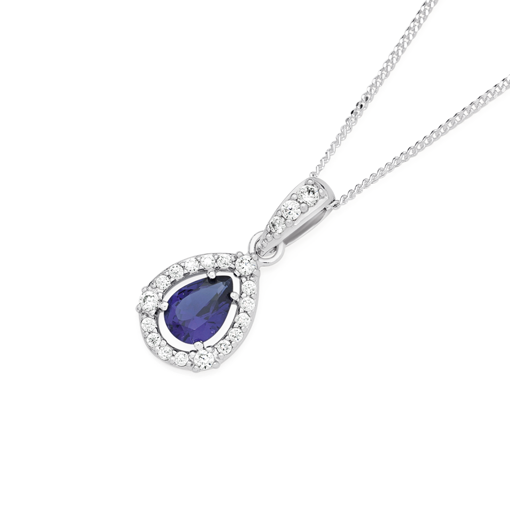 Sapphire deals necklace prouds