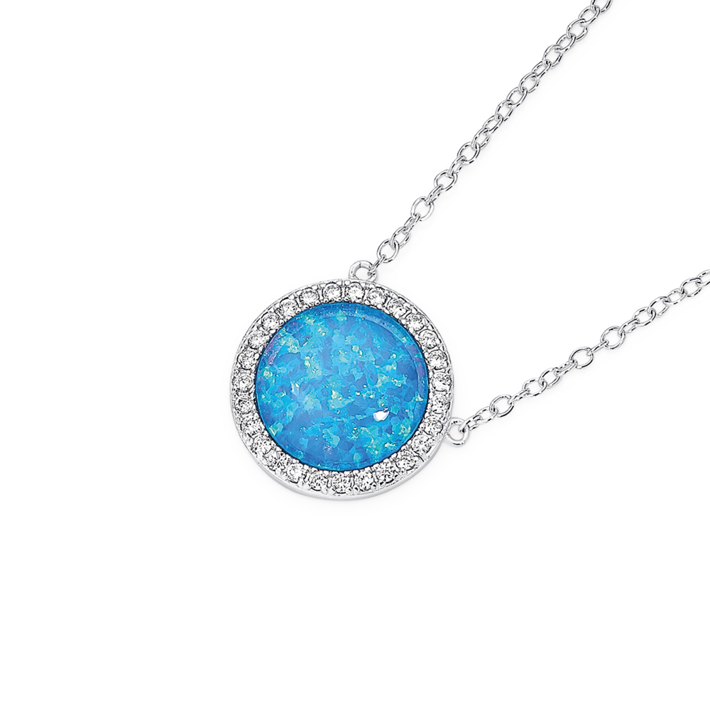 Gold filled opal necklace featuring a Blue Opal in Oval Pendant setting  made with a dainty 18” cable chain/Raw opal necklace, Opal jewelry