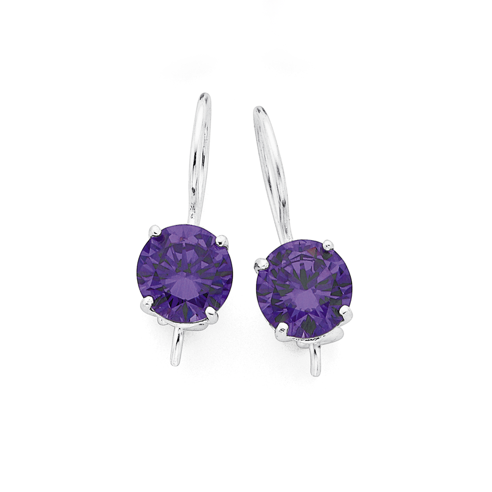 violet and purple earrings