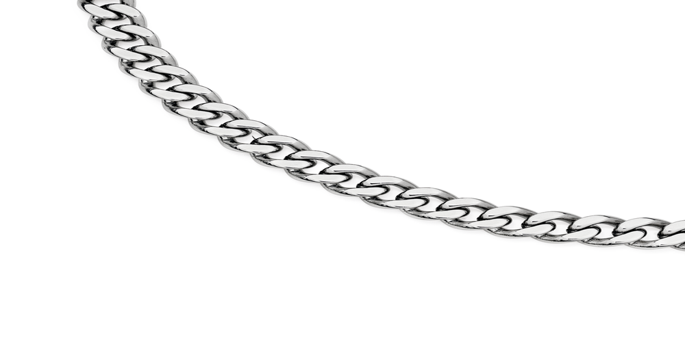 Steel 55cm Curb Chain | Prouds