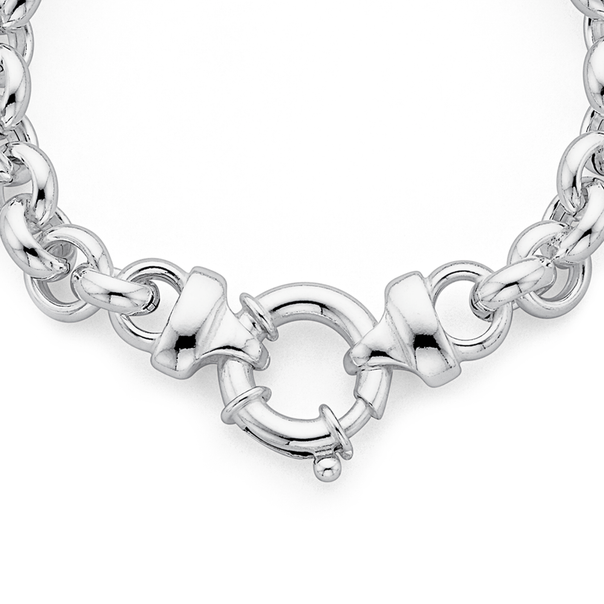Sterling Silver 45cm Belcher Bolt Ring Necklet | Necklaces | Prouds The ...