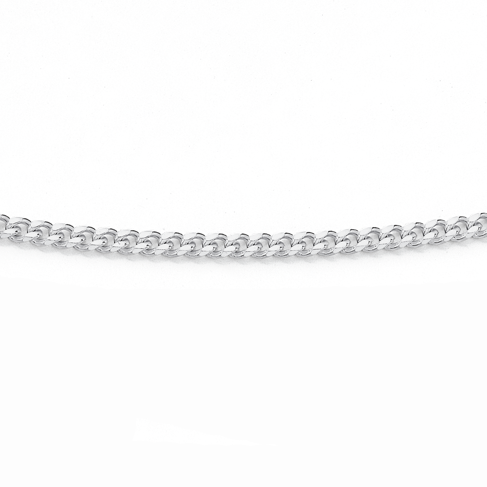 Sterling Silver 45cm Solid Curb Chain Prouds