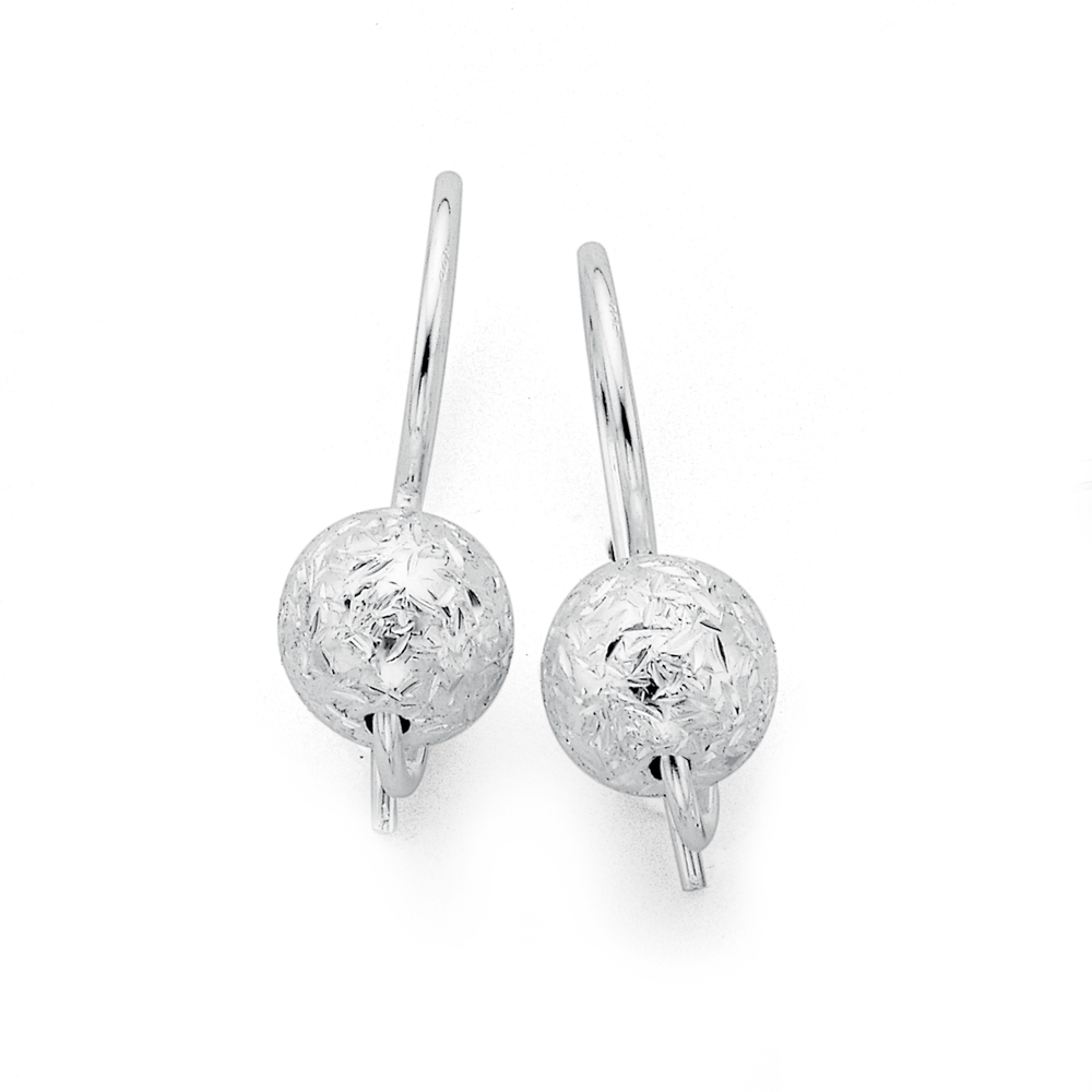 Sterling Silver 8mm Diamond Cut Ball Stud Earrings SKU 0106028 – Gems  Magherafelt