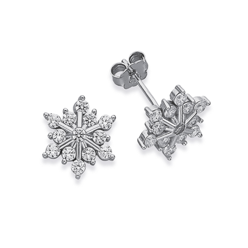 prouds snowflake earrings