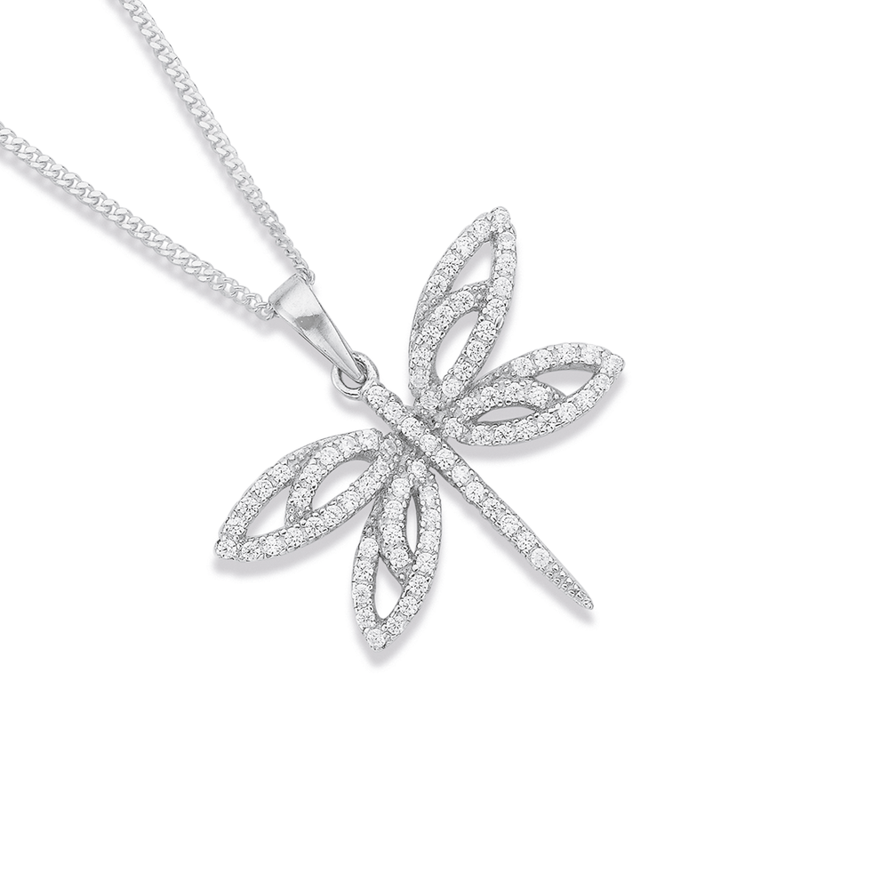 Sterling silver store dragonfly pendant