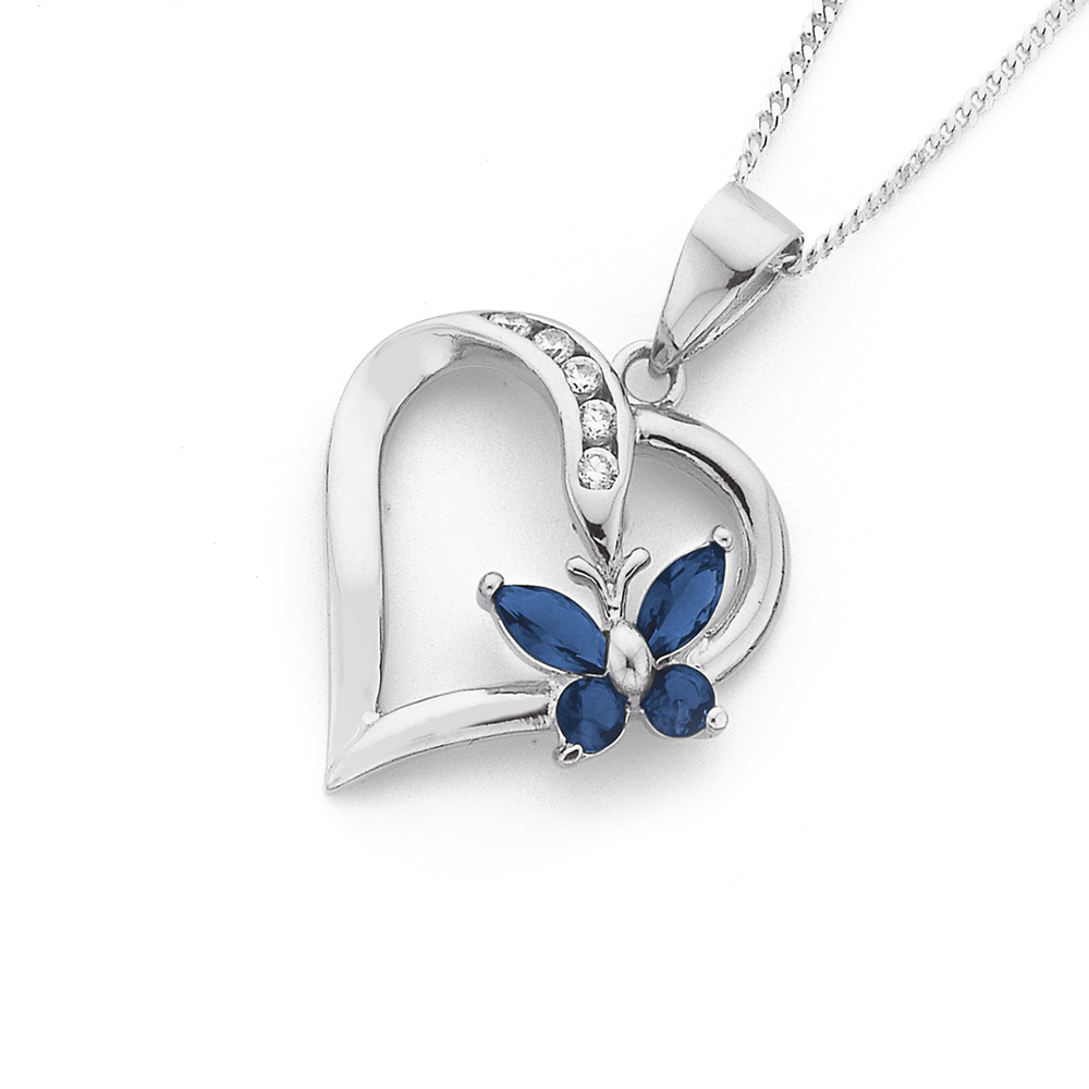 Sterling silver necklace deals butterfly