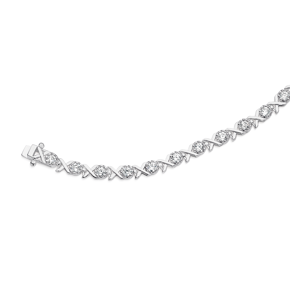 Sterling silver hugs and 2024 kisses necklace