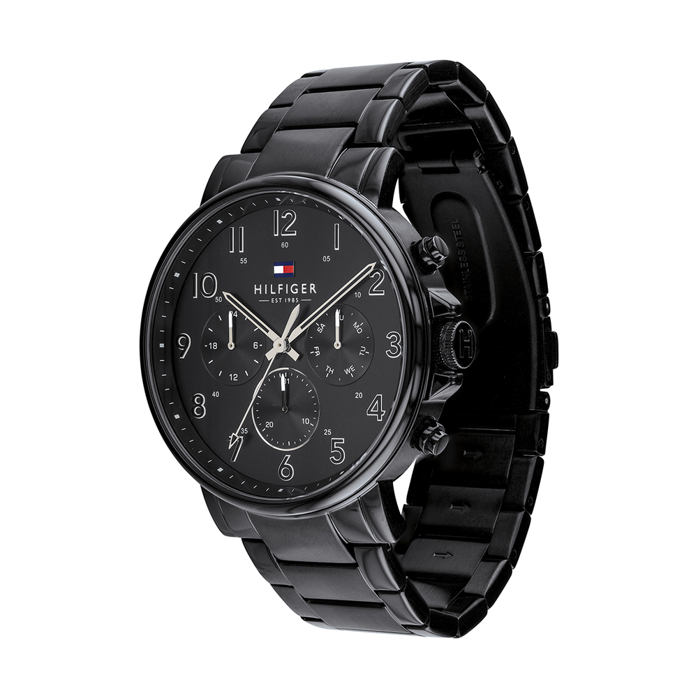 Tommy hilfiger watches deals for men black