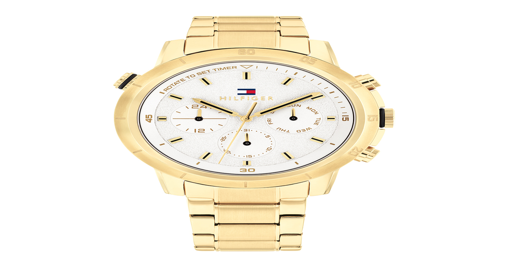 Tommy Hilfiger Troy Men's Watch in Gold | Prouds